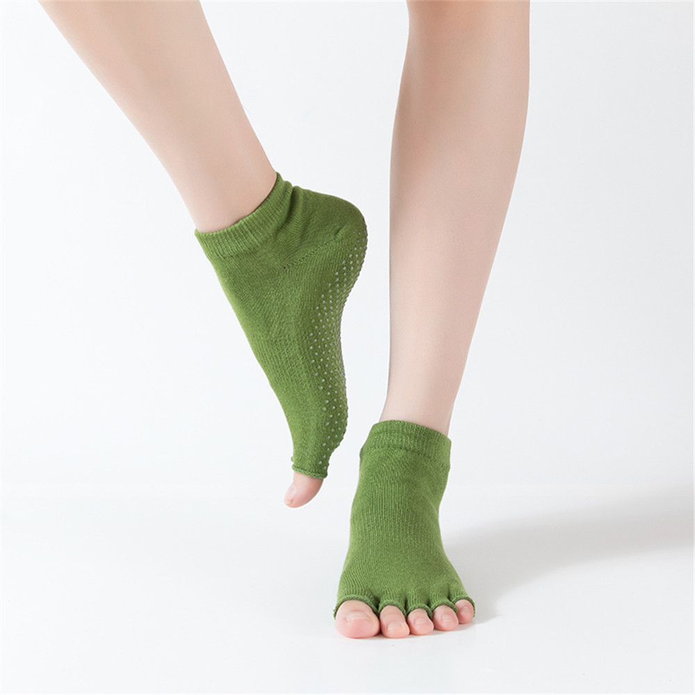 AL000119 ALLCH Women Bamboo Trampoline Non-slip Floor Yoga Socks - Image 6