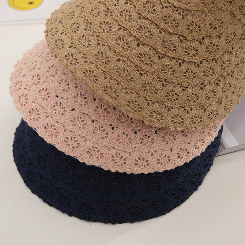 AL001336 ALLCH Women Breathable Lace Fabric Sun Visor Cap - Image 7