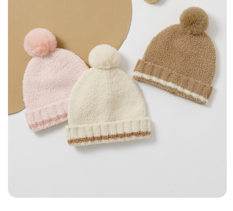 AL001342 ALLCH Baby Toddlers Winter Stripe Soft Beanie with Cotton Lining - Image 5