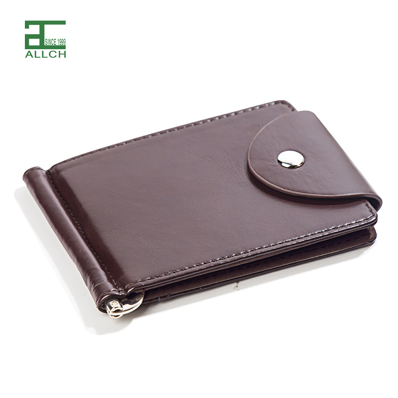 AL001718 ALLCH Slim Wallet For Men Leather Money Clip Mens Wallets-RFID Blocking Front Pocket Bifold