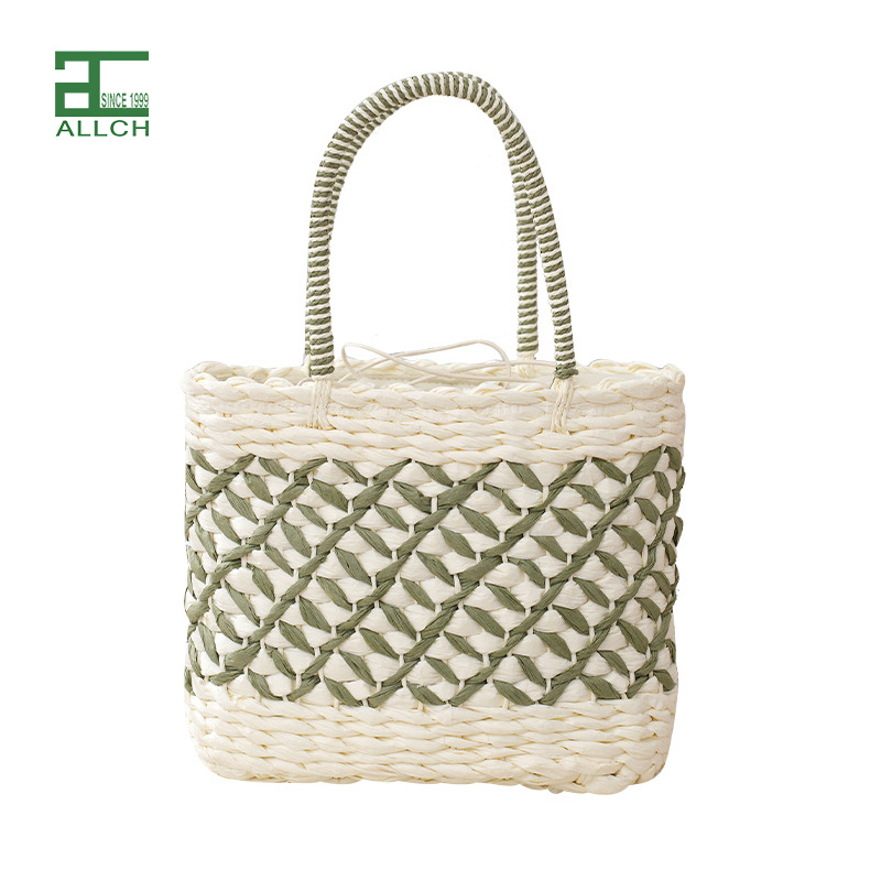 AL001750 ALLCH Hand-Woven Straw Bag For Beach Holiday Travel