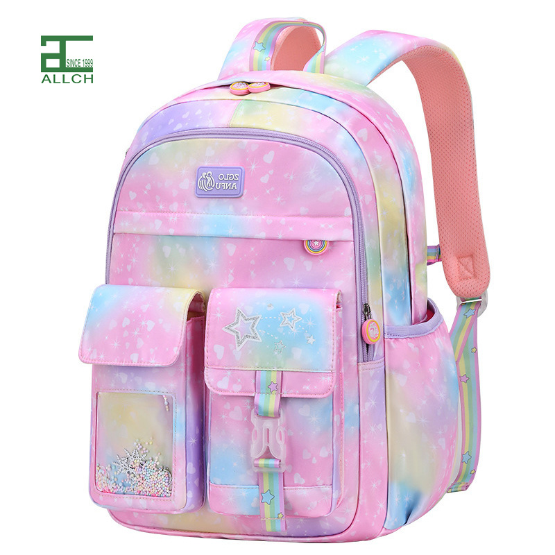 AL001724 ALLCH Simple Modern Toddler Backpack for School Girls Kindergarten Elementary Kids Backpack Kids