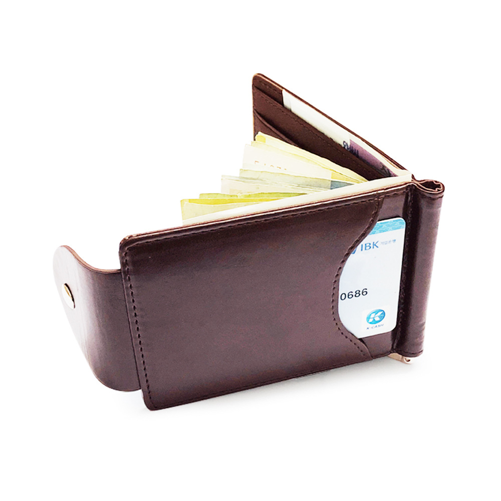 AL001718 ALLCH Slim Wallet For Men Leather Money Clip Mens Wallets-RFID Blocking Front Pocket Bifold - Image 2