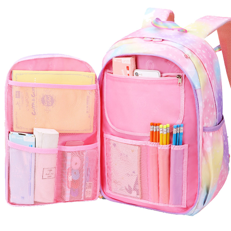 AL001724 ALLCH Simple Modern Toddler Backpack for School Girls Kindergarten Elementary Kids Backpack Kids - Image 2
