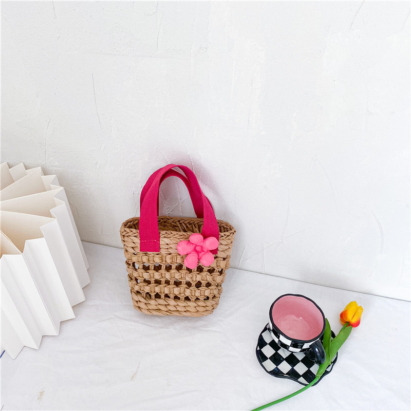 AL001736 ALLCH Children's Straw Bag Accessories Shoulder Tote For Girls - Image 2