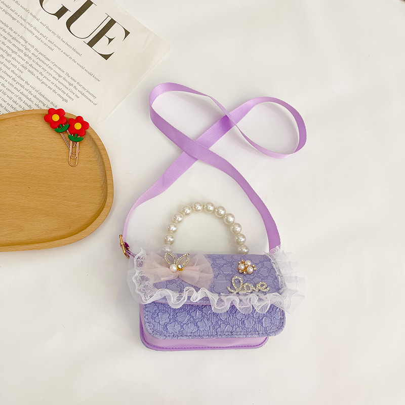 AL001742 ALLCH Girls' Shoulder Bag Princess Bag New Children's Bag Cartoon Cute Handbag - Image 4
