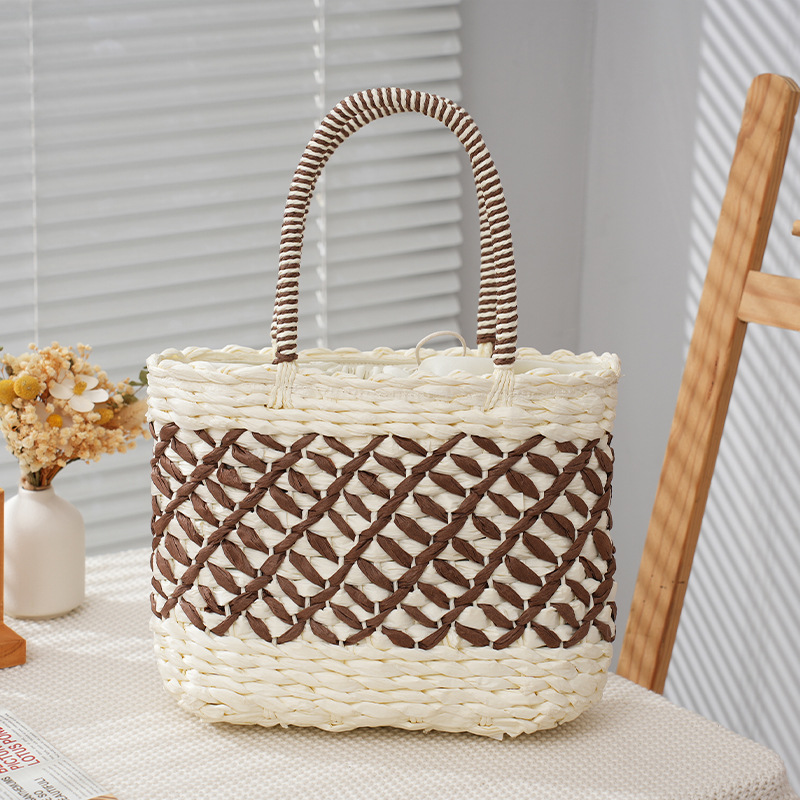 AL001750 ALLCH Hand-Woven Straw Bag For Beach Holiday Travel - Image 2