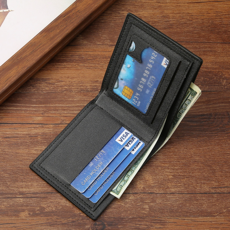 AL001715 ALLCH Men's Extra Capacity Slim Bifold Wallet With Multiple Card Slots - Image 2