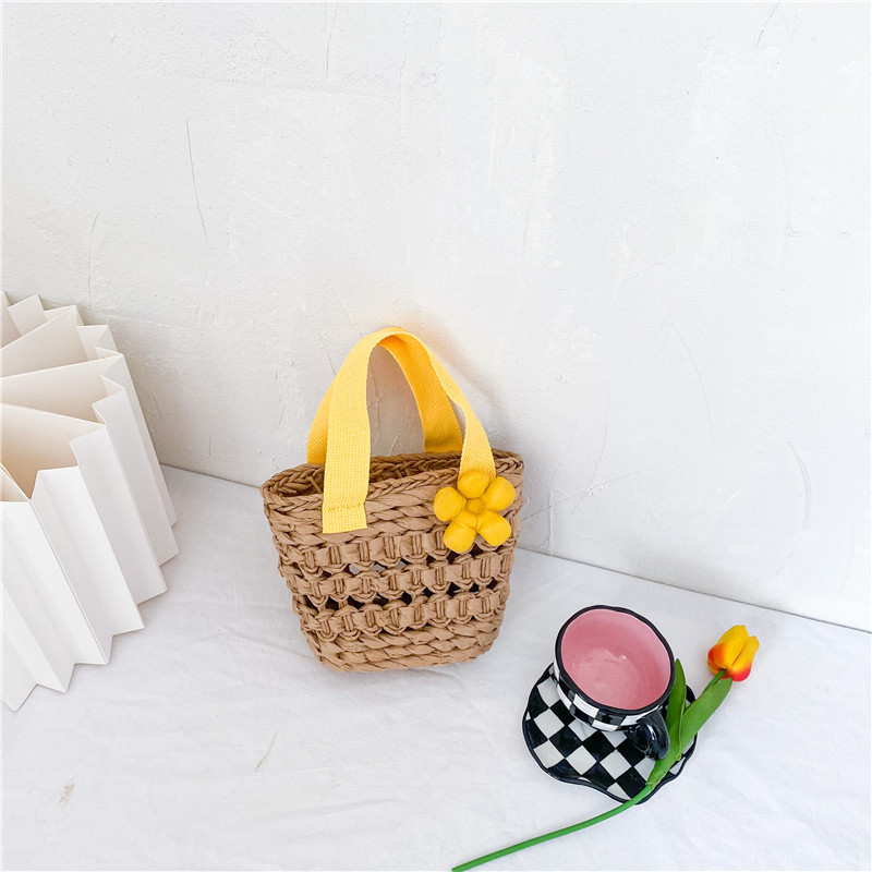 AL001736 ALLCH Children's Straw Bag Accessories Shoulder Tote For Girls - Image 4