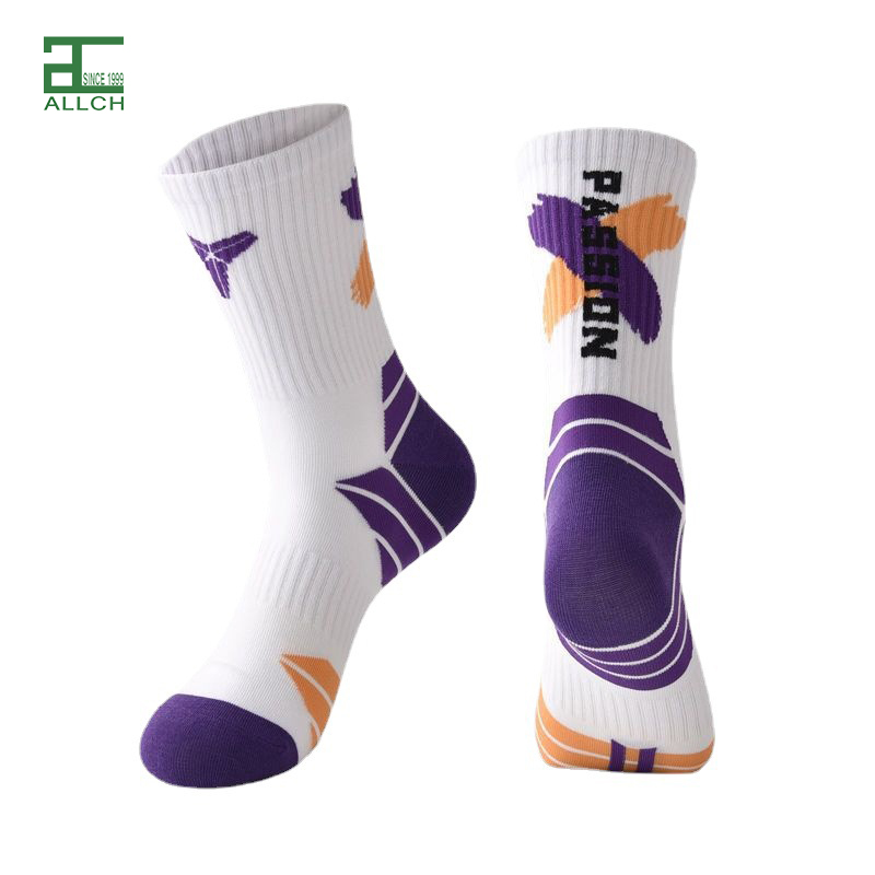 AL001755 ALLCH Basketball Socks Men's Mid-tube Socks Sports Socks Sbsorb Sweat And Breathe