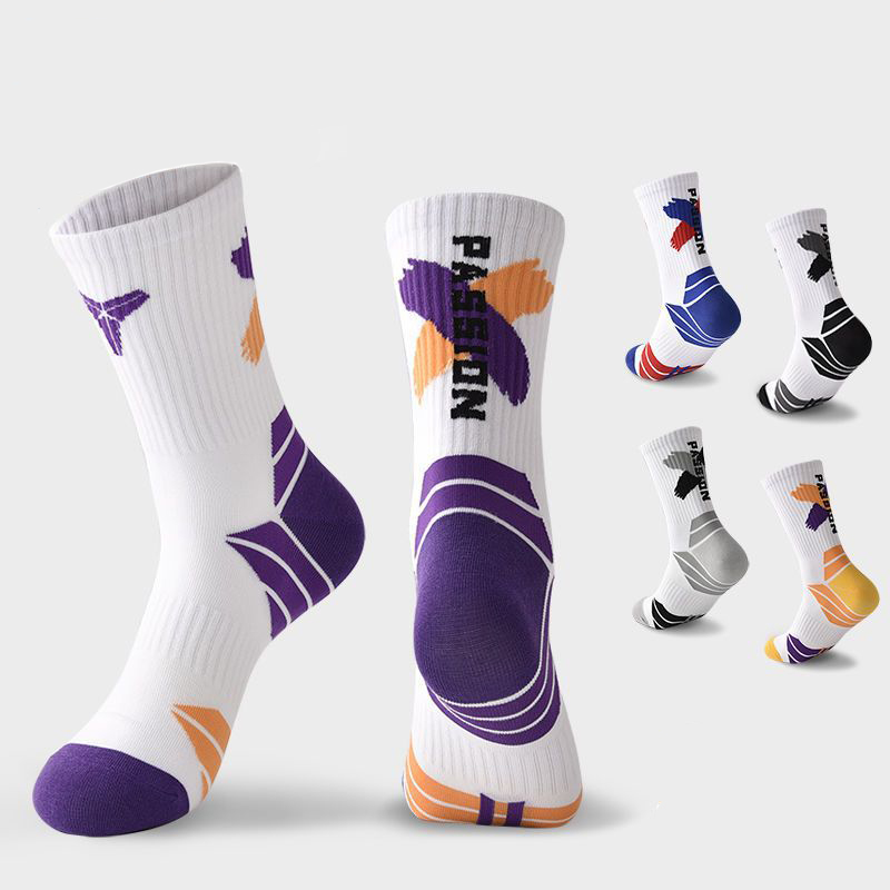 AL001755 ALLCH Basketball Socks Men's Mid-tube Socks Sports Socks Sbsorb Sweat And Breathe - Image 4